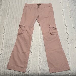 Y2K low rise pink cargo pants size 11
